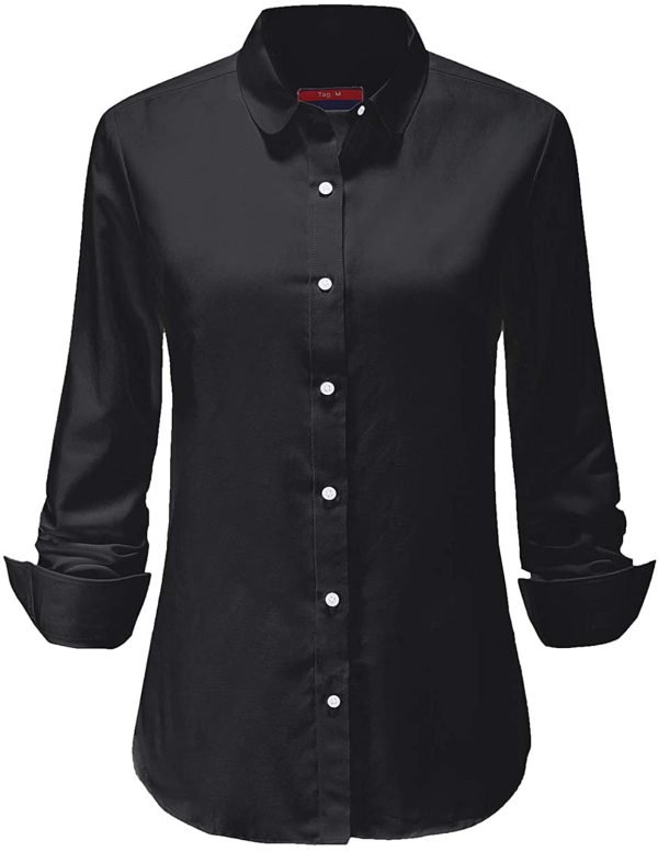 Oxford Casual Black Shirt