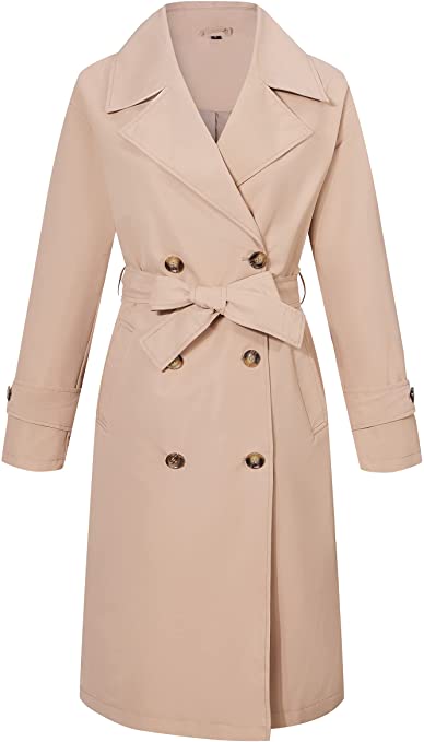 Double Breasted Trench Coat - Basic Apparel