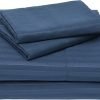 Navy Blue Queen Sheet Set