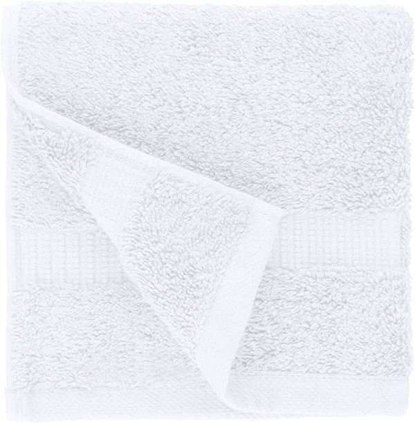 Luxury Organic Bathroom Wash Cloth Set (Pack of 12) - Image 2