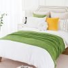 BT light green throws