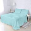 Queen Flat Sheet Spa Blue