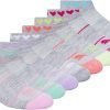 Girls Athletic Socks Black Set