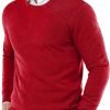 Men's Cashmere Sweater Red