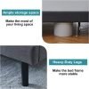 Bed Frame Queen Gray