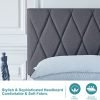 Bed Frame Queen Gray