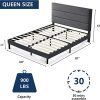 Queen Bed Frame Gray