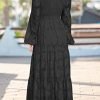 Women's Maxi Flowy Black Dress