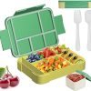 Six Compartment Lunch Box (Fork & Spoon Included)