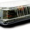 Disposable Sushi Box Black and Clear Lid