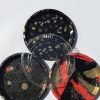 Disposable Round Sashimi Box Black and Clear Lid