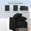 Black Bed Sheet Set