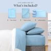 Sky Blue Bed Sheet Set
