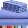 Violet Blue Bed Sheet Set