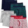 Boys Underwear Grey/Blue/Firetrucks