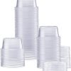 Disposable Plastic Portion Cups [100 Sets - 4 Oz.]
