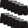 Men's Black Underwear 10 Pack