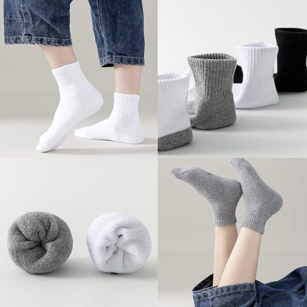 Girls All White Athletic Socks
