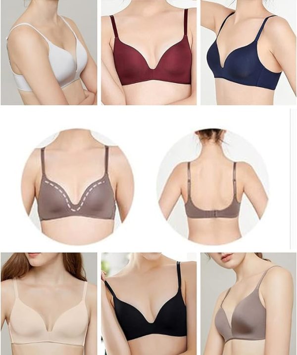 Teen Girl's Multi-Assorted Colours Wirefree Breathable Cotton Bras (12-18 Years, 6 Pack) - Image 5