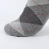 Moisture Wicking Men's Normal Thickness Office Dress Black/Blue/White Multi-Patterned Crew Sock - Image 4