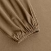 Women Abaya Maxi Dress Brown