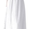 Women Abaya Maxi Dress White
