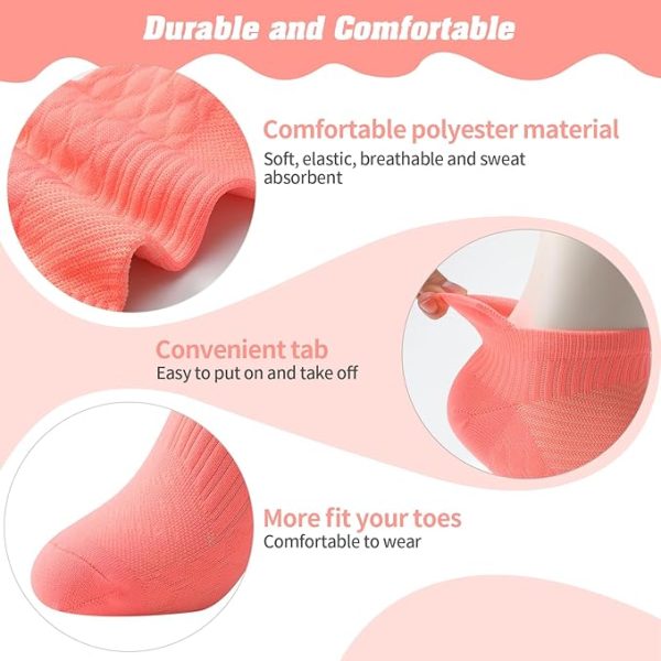 Women's Breathable Running Crew Socks (Set of 14 Pairs) - Image 3