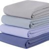 Women's Four Shades of Blues, Chiffon Crinkle Scarf Hijab (Set of 4)