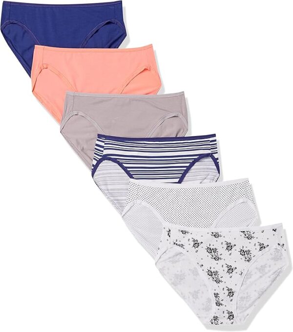 Women's Cotton Stretch High-Cut Underwears (Set of 6)